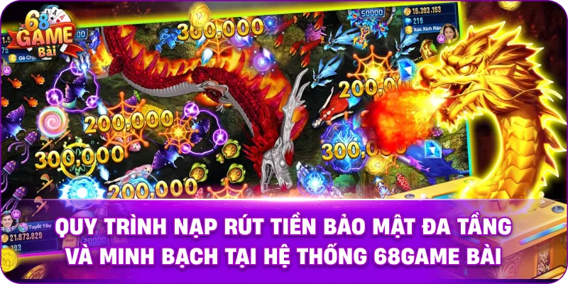 Quy trình nạp rút tiền bảo mật đa tầng và minh bạch tại hệ thống 68game bài. 